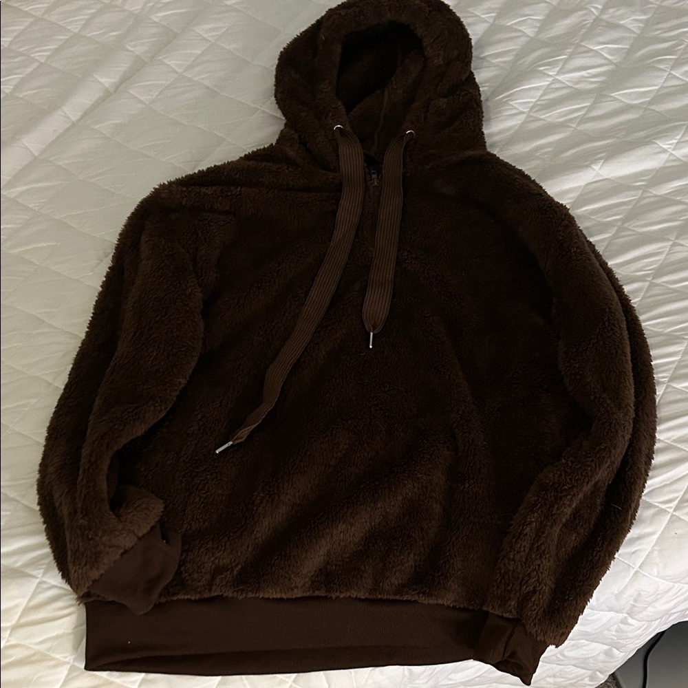 Amazon Women's Brown Teddy Jacket
